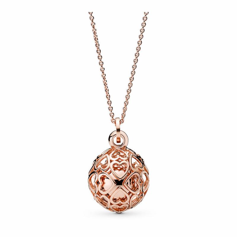 Pandora Rose™ Harmonious Hearts Chime Necklace - Pandora Rose - Canada | HJ3599NY